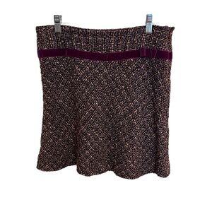 Kenneth Cole Ladies Size 4 Purple Tweed Skirt